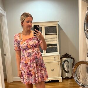 Blu Pepper Floral Multi-Color Mini Dress